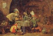 David Teniers Smokers and Drinkers oil painting on canvas